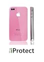 iprotect ORIGINAL Premium Hardcase für Apple Iphone 4 pink / rosa