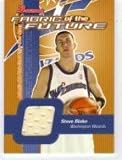 2003-04 Bowman Fabric of the Future #SB Steve Blake - Washington Wizards (Piece of Authentic Game-Worn Jersey) (Basketball Cards)