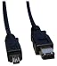Max Value IEEE 1394a Cable, 6 Pin Male to 4 Pin Male, 2 Mtrs, Black