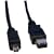 Max Value IEEE 1394a Cable, 6 Pin Male to 4 Pin Male, 2 Mtrs, Black