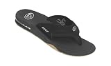 31Ac1U7aEZL. SL160  Reef Mens Fanning Sandal,Black/Silver,12 M US