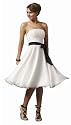 Elegantes knielanges Cocktailkleid, Farbe weiß, Astrapahl