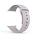 MoKo Apple Watch Band Series 1 Series 2, Soft Silicone Replacement Sports Band for 38mm Apple Watch 2015 & 2016 All Models, LAVENDER (Not fit 42mm Versions)