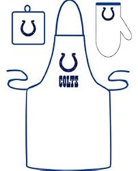 Indianapolis Colts Grilling Apron Set - Football Sports Merchandise