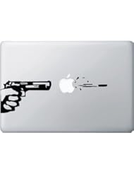 Personal Computer: Apple, Gun and Bullet - Macbook or Laptop Decal - Yadda-Yadda Design Co.