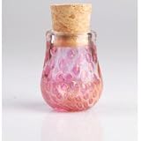 Glass Pyrex Stash Jar ~ Bubbles ~ With Cork Top ~ Approx 3 Inches