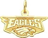 14K Gold NFL Philadelphia Eagles Logo Charm