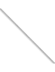 .925 Sterling Silver 1.5mm Round Diamond Cut Snake Chain