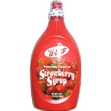 Fox's Strawberry Flavor Syrup 24oz - 6 Unit Pack