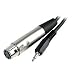 Ex-Pro XLR Cable (Plug) to 3.5mm Jack (Mono Jack) - Black 2m