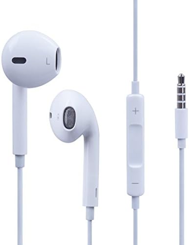 always wireless iPhone Headphone Headset Earbuds in Ear, Compatible With: iPhone 5/5s/5c/6/6+ Plus 4/4s, iPad Air 1 2 iPad Mini 1 2 with Retina, Hand Free with Remote Control Mic