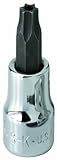 SK Hand Tool 45455 0.38 in. Drive Tamper-Proof TORX Bit Socket - T55