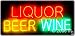 Neon Sign - Liquor Beer Wine - Large 13 x 32