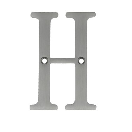 Bolton Hardware Letter 3 Inch Solid Brass Satin Nickel Finish House Letter Raised 3/16