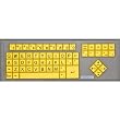 Big Keys LX - Yellow / QWERTY Keyboard - Large Print Computer Keyboard USB Wired (Yellow Keys with Black Jumbo Oversized Print Letters) for Visually Impaired Individuals, Low Vision, or Low Light for Seniors and People with Bad Vision! Imposing Vivid Black Over-sized Letters on Yellow Background Tested to Deliver the BEST CONTRAST for the Visually Challenged Persons.