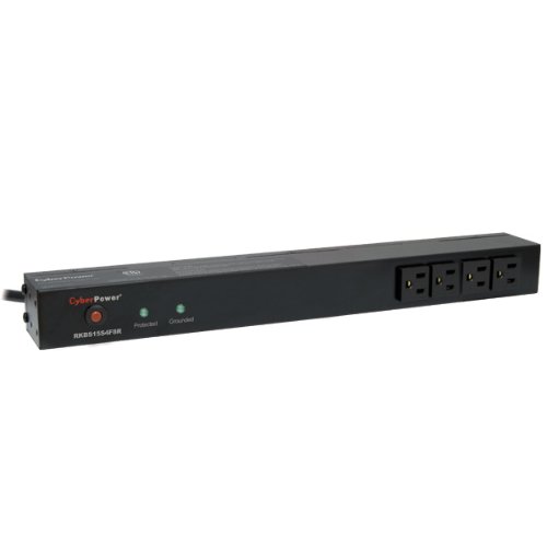 CyberPower RKBS15S4F8R 15A 12-Outlet 1U RM Rackbar Surge Suppressor