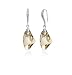 Champagne Gold Crystal Silver Earrings Used Swarovski Crystals