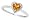 0.53Ct Citrine Diamond Heart Ring in 10Kt White -5