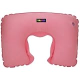 from TRIXES TRIXES Pink Inflatable Neck Travel Pillow Head Rest Cushion