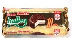 Ulker Halley - Chocolate covered Marshmallow Sandwichs - 10 pieces by Ulker Halley
