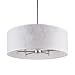 Walker Chandelier with Drum Shade Finish: Powder Coated Black, Shade Finish: Tan Cornflower