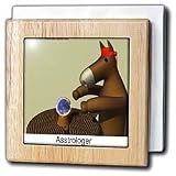 Review 3dRose LLC  / Asstrologer The Future Of Donkeys - 6 Inch Tile Napkin Holder