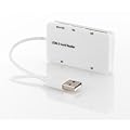 deleyCON All in One Cardreader USB 2.0 Kartenleser Wei� Kartenleseger�t f�r Speicherkarte inkl. microSd / microSDHC Steckplatz - SD / SDHC / M2 / MS / XD