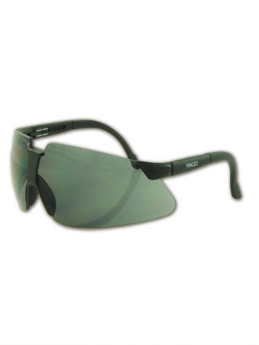 Magid Y60BKGY Gemstone Garnet Protective Spectacles, Grey Lens and Black Frame (Case of 144)
