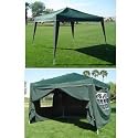 10 x 10 Pop-up GREEN Canopy w/4 Side Walls EZ to set up