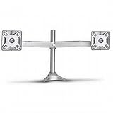AMS EA-111-P2-S-Silver Dual LCD Desk Clamp Arm