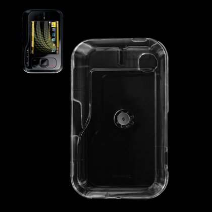 6 Pack of New Fashionable Perfect Fit Crystal Clear Transparent Snap-on Hard Protector Skin Cover Cell Phone Case with clip for Nokia Surge 6790 AT&T - Clear