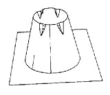 SIMPSON DURAVENT 9435 DIRECT VENT STEEP ROOF FLASHING packof6