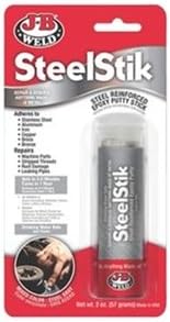 DrillSpot 2 oz Tube Grey J-B Steelstik [REG] Two Part Reinforced Epoxy Putty Stick