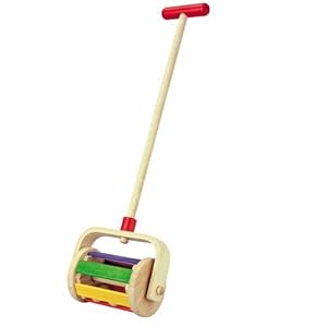 PLAN TOYS Wooden Push Toy - Walk N Roll