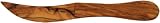 Morel Shaped Olive Wood Butter or Cheese Knife Spreader