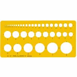 ウチダ テンプレート No.101 円定規 1-843-0101