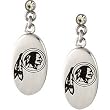 Stainless Steel Washington Redskins Logo Dangle Earrings