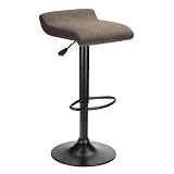 Winsome Wood Marni Air Lift Stool, Micro Fiber Seat Top, Black Finish
