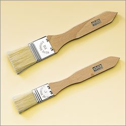 Kaiser 660516 Patisserie Pastry Brushes, Wooden Handle - Set of 2 by Kaiser