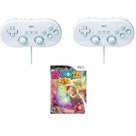 2 Wii Classic Controllers + Elebits Game