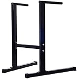 Tenive Freestanding Dip Stand Parallel Bar Bicep Triceps Home Gym Dipping Station-black