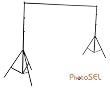 PhotoSEL BS103 Professional Background Support System 2.7m (H) x 3m or 2m (W) with Carrying Bag