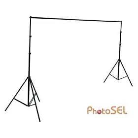 PhotoSEL BS103 Professional Background Support System 2.7m (H) x 3m or 2m (W) with Carrying Bag