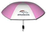 Rainmate Rainwear NFL Denver Broncos Pink & White 42-Inch Folding Umbrella