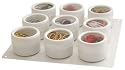 Lipper International 6409W Set of 9 See and Store Containers , White