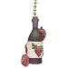WINE BOTTLE Ceiling Fan Pull light chain kitchen themed home decor