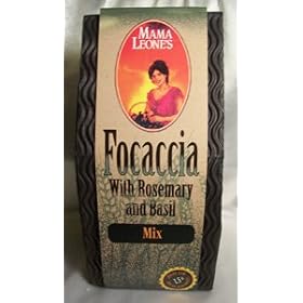 Focaccia with Rosemary and Basil Bread Mix by Mama Leone