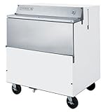 Beverage Air SMF34Y-1-W 34" White Vinyl Single Sided Milk Cooler | 8-Crate  ....