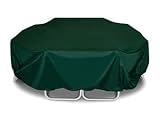 Two Dogs Designs 96 - Inch Square Table and Chairs Cover, Hunter Green - B0015DD63Y