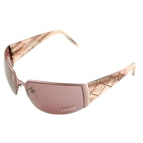 Escada Sunglasses SES 594s SA8 Horn with Burgundy and Silver